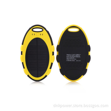 5000mAh Portable Solar Charger Power Bank, Mini Solar Power Bank Solar Energy Power Bank